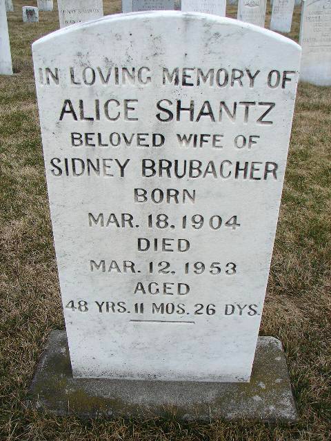 Shantz, Alice (1904 - 1953)