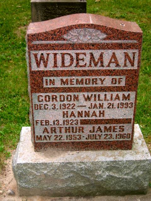 Wideman, Gordon William (1922 - 1993)