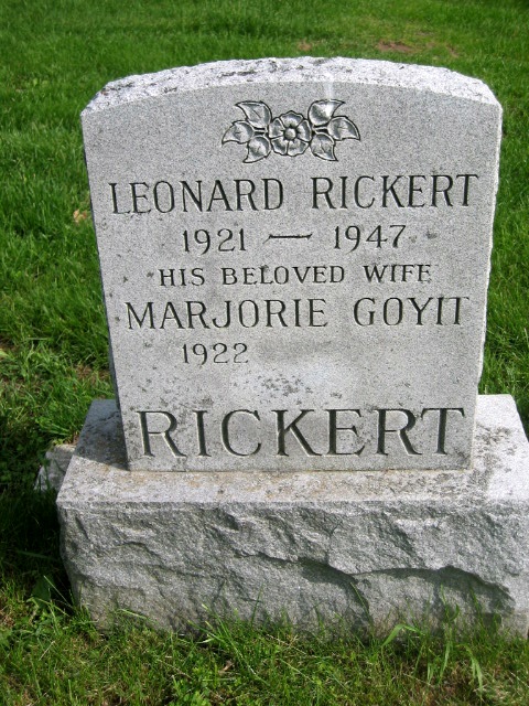 Rickert, Leonard Florin (1921 - 1947)