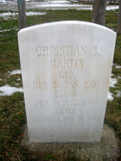 Martin, Christian S. (1926 - 1994)