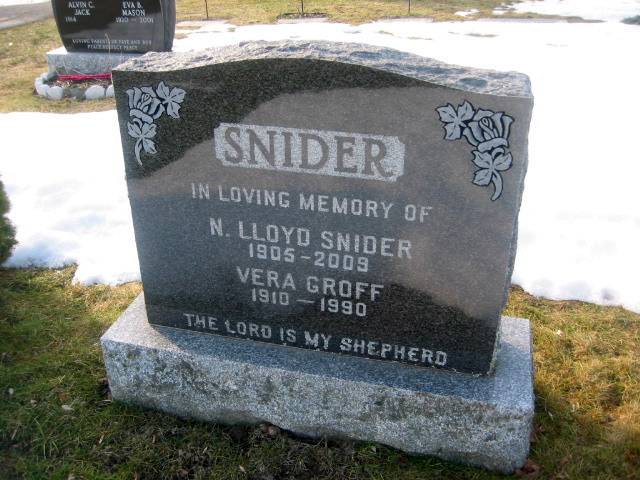 Snider, Nathan Lloyd (1905 - 2009)