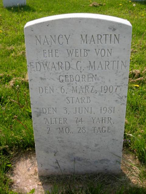 Martin, Nancy F. (1907 - 1981)