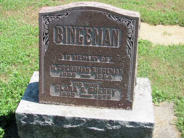 Bingeman, Moral "Cressman" (1890 - 1964)