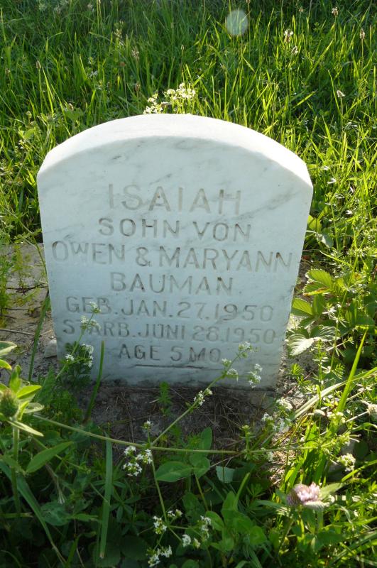 Bauman, Isaiah (1950 - 1950)