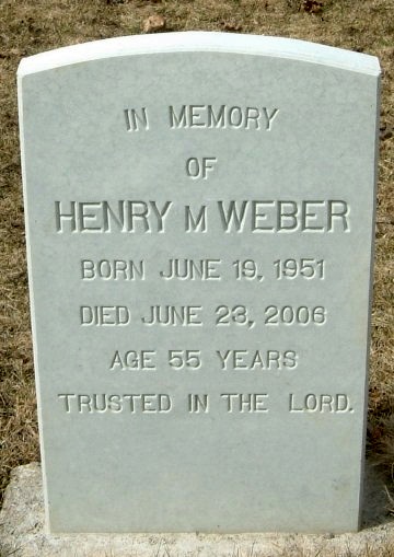 Weber, Henry M. (1951 - 2006)